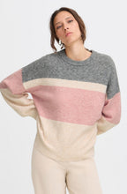 Pale Mauve Colour Block Jumper