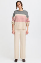 Pale Mauve Colour Block Jumper