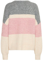 Pale Mauve Colour Block Jumper
