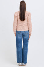Pale Mauve Patterned Knit Cardigan