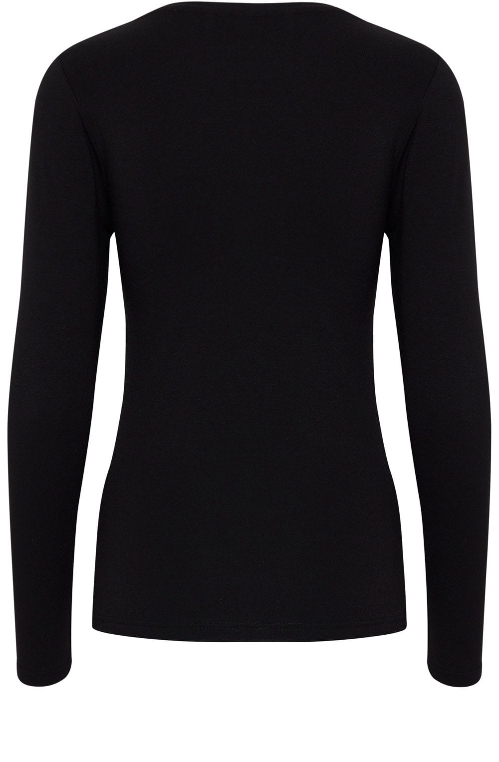 Pamila Black Jersey Long Sleeve Top