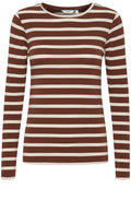 Pamila Brunette Striped Jersey Top
