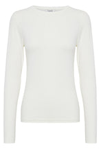 Pamila Off White Jersey Long Sleeve Top