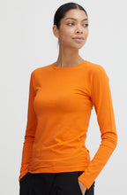 Pamila Orangeade Long Sleeve Jersey Top