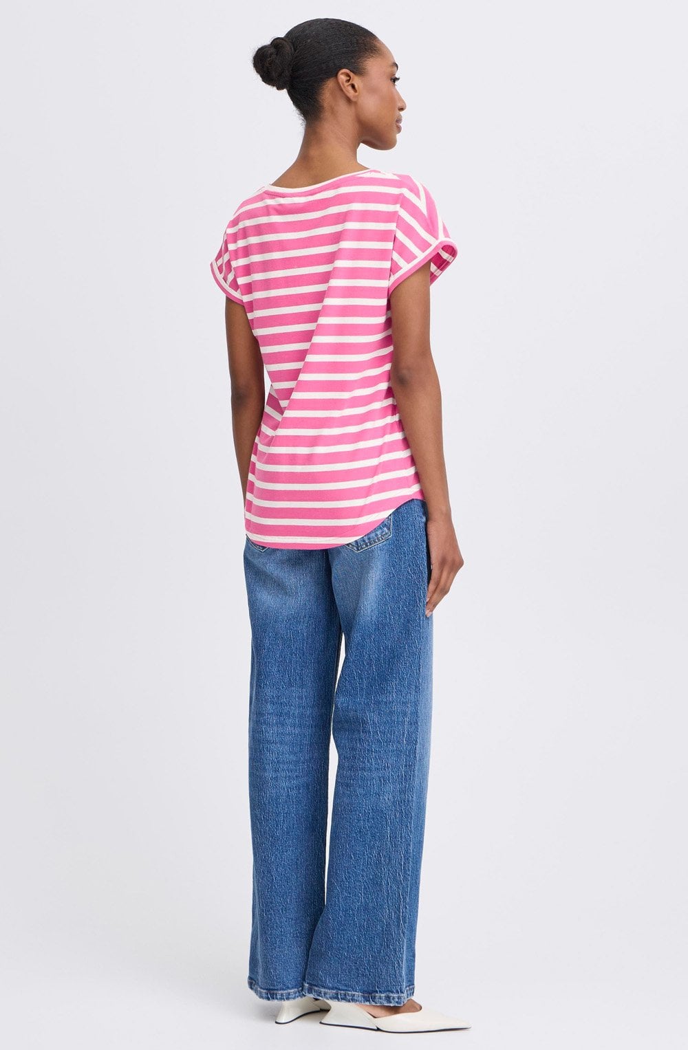 Pamila Phlox Pink Striped Jersey T Shirt