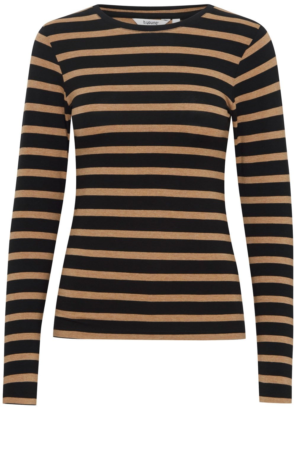Pamila Tiger's Eye Striped Jersey Top