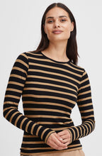 Pamila Tiger's Eye Striped Jersey Top