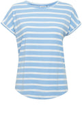 Pamila Vista Blue Rolled Sleeve T Shirt