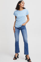 Pamila Vista Blue Rolled Sleeve T Shirt
