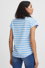 Pamila Vista Blue Rolled Sleeve T Shirt