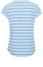 Pamila Vista Blue Rolled Sleeve T Shirt