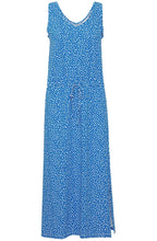 Pandinna Blue and White Polka Dot Sleeveless Dress