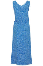 Pandinna Blue and White Polka Dot Sleeveless Dress