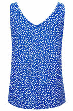 Pandinna Blue and White Polka Dot Sleeveless Top