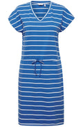 Pandinna Nebulas Blue Striped Jersey Dress