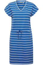 Pandinna Nebulas Blue Striped Jersey Dress