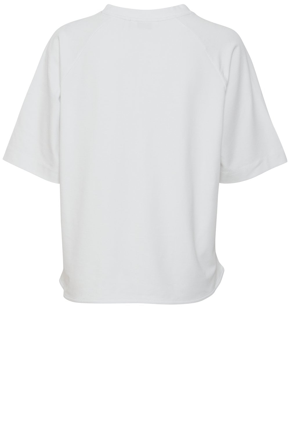 Parisa Off White Stretch Jersey Oversized Top