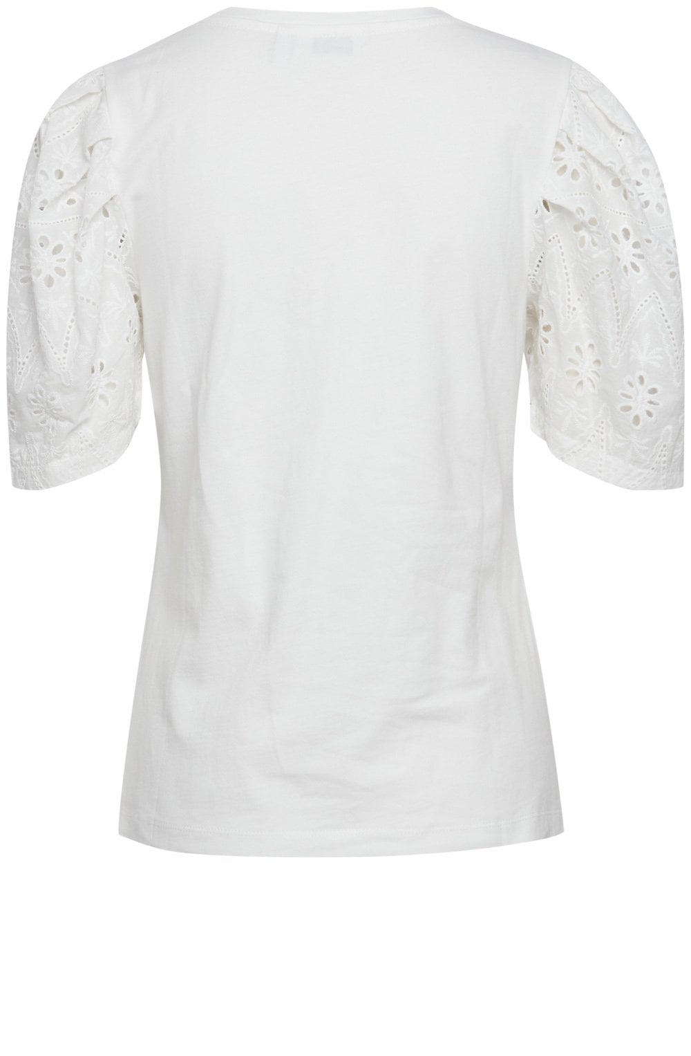 Pasly Off White Broderie Anglaise Sleeved Top