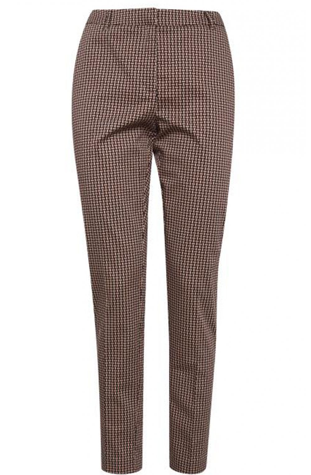 Patterned Slim Leg Trousers