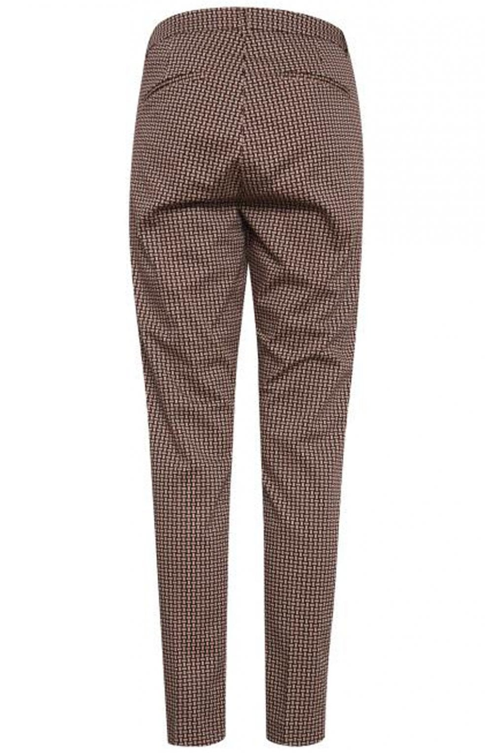 Patterned Slim Leg Trousers