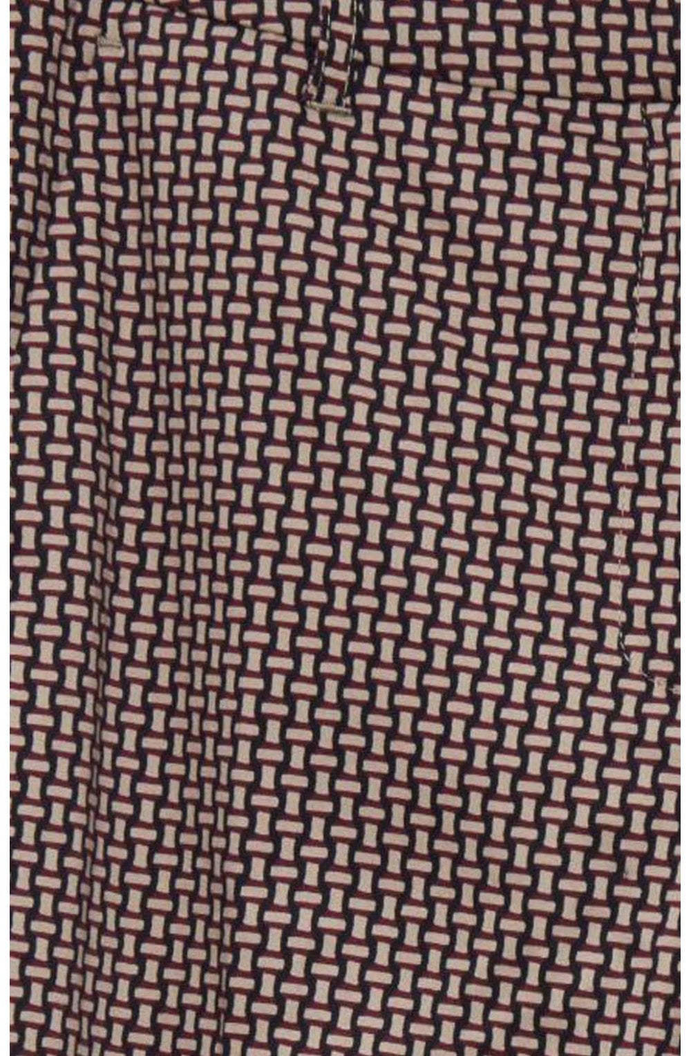 Patterned Slim Leg Trousers