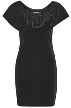 Perlina Black Velvet Touch Bardot Dress