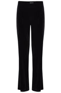 Perlina Black Velvet Touch Jersey Trousers
