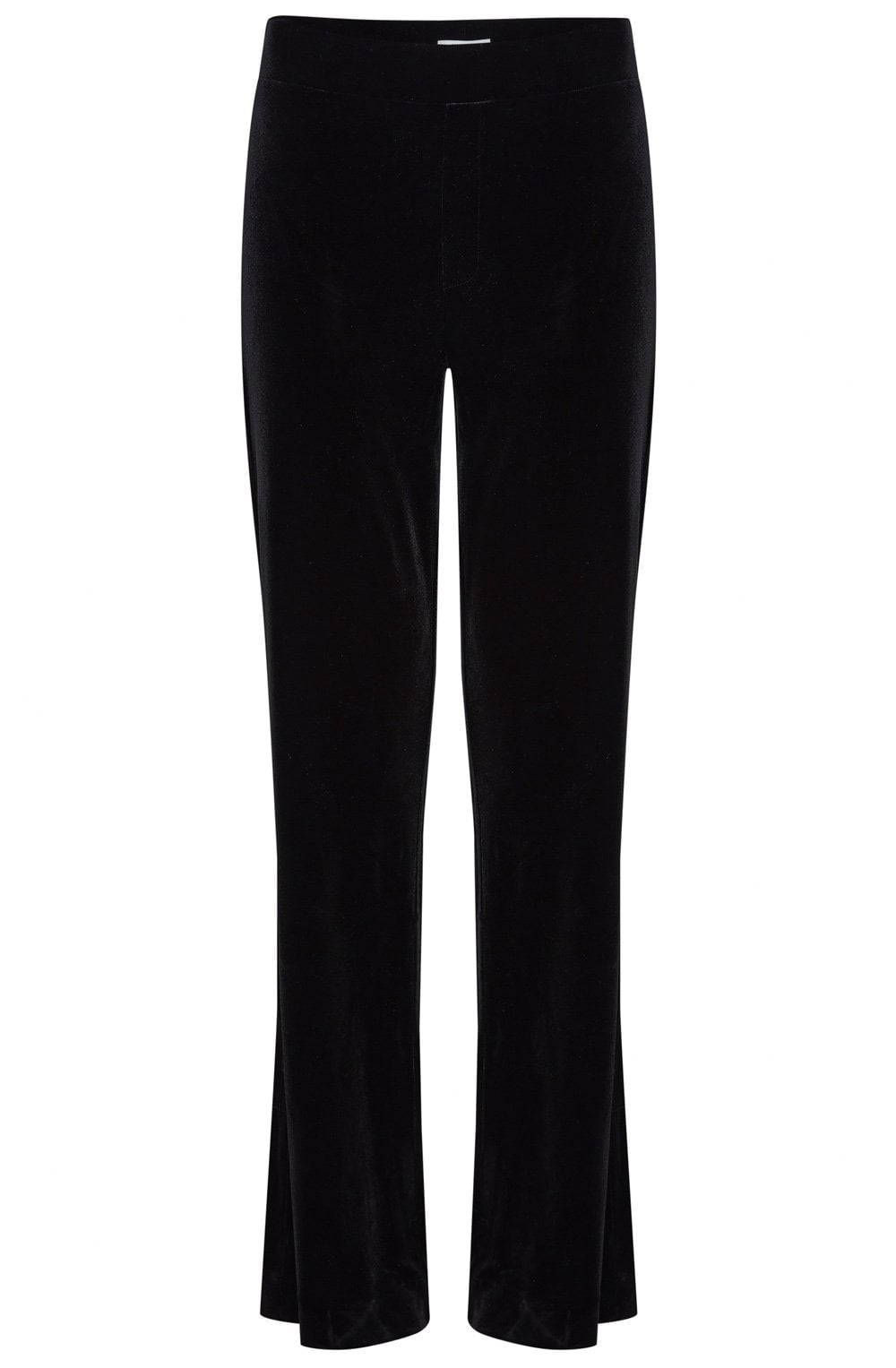 Perlina Black Velvet Touch Jersey Trousers