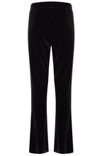 Perlina Black Velvet Touch Jersey Trousers