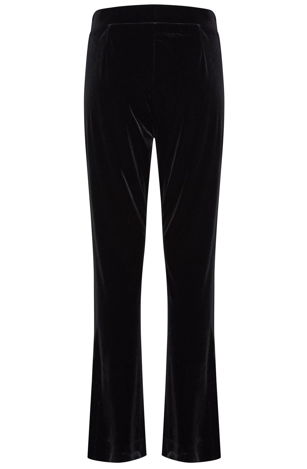 Perlina Black Velvet Touch Jersey Trousers