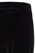 Perlina Black Velvet Touch Jersey Trousers