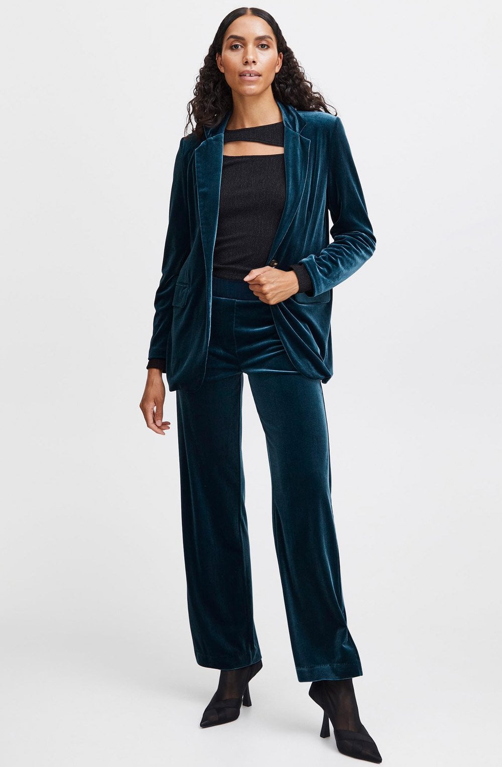 Perlina Reflecting Pond Velvet Touch Blazer