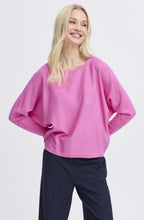 Phlox Pink Bat Wing Oversized Jumper