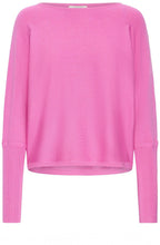 Phlox Pink Bat Wing Oversized Jumper