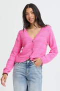 Phlox Pink Scalloped Edge Mikala Cardigan