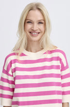 Phlox Pink Striped Summer Pullover