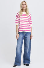 Phlox Pink Striped Summer Pullover