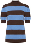 Pimba Provence and Chicory Short Sleeved Sweater