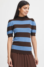 Pimba Provence and Chicory Short Sleeved Sweater
