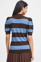 Pimba Provence and Chicory Short Sleeved Sweater
