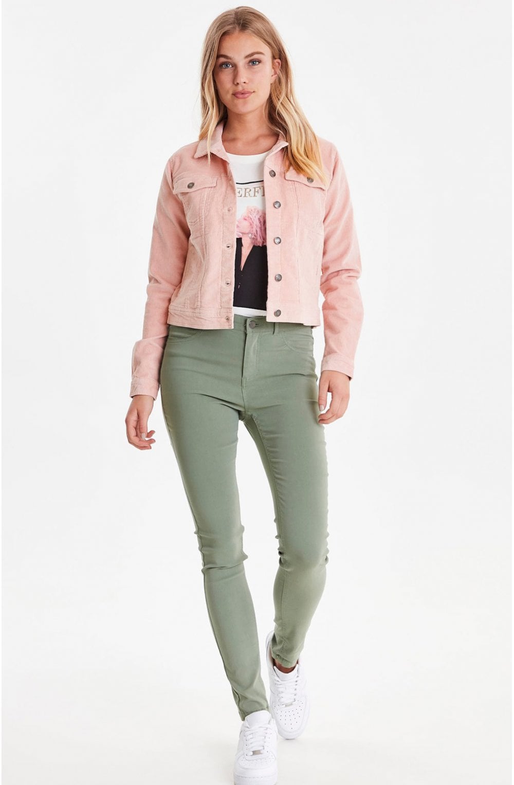 Pink Fine Cord Jacket