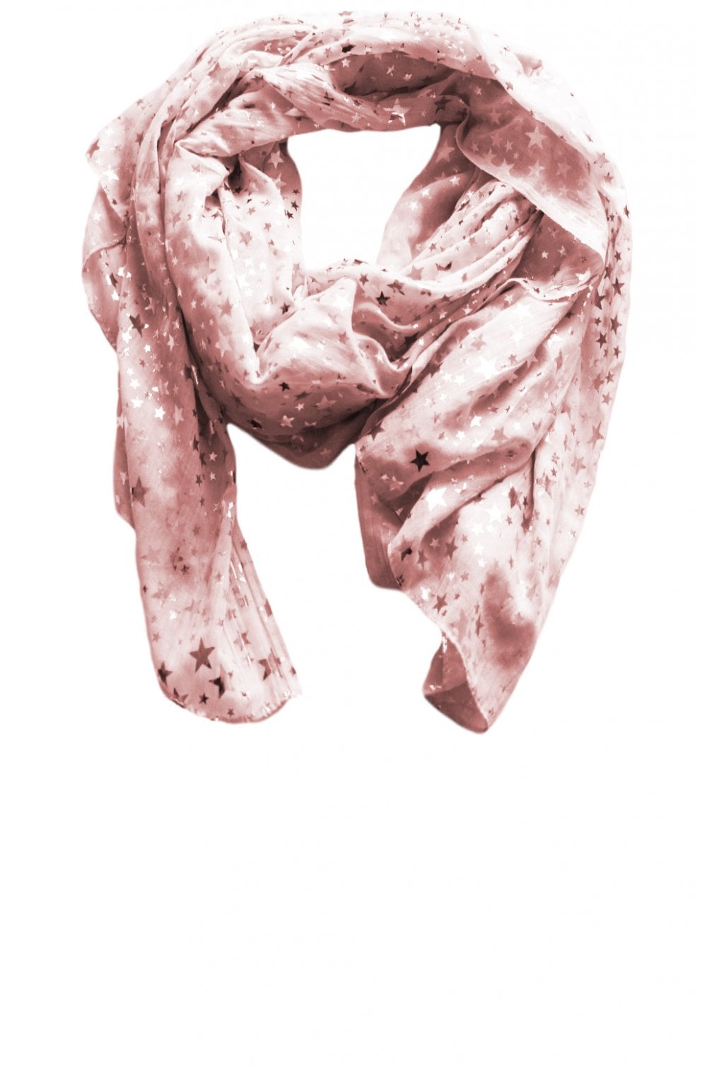 Pink scarf with stars