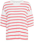 Poinsettia Stripes Knitted T Shirt