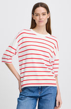 Poinsettia Stripes Knitted T Shirt