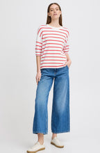 Poinsettia Stripes Knitted T Shirt