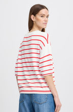 Poinsettia Stripes Knitted T Shirt