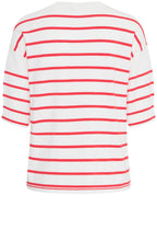 Poinsettia Stripes Knitted T Shirt