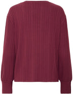 Port Royale V Neck Button Cuff Top