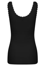 Posey Black Lace Detail Vest