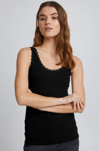 Posey Black Lace Detail Vest